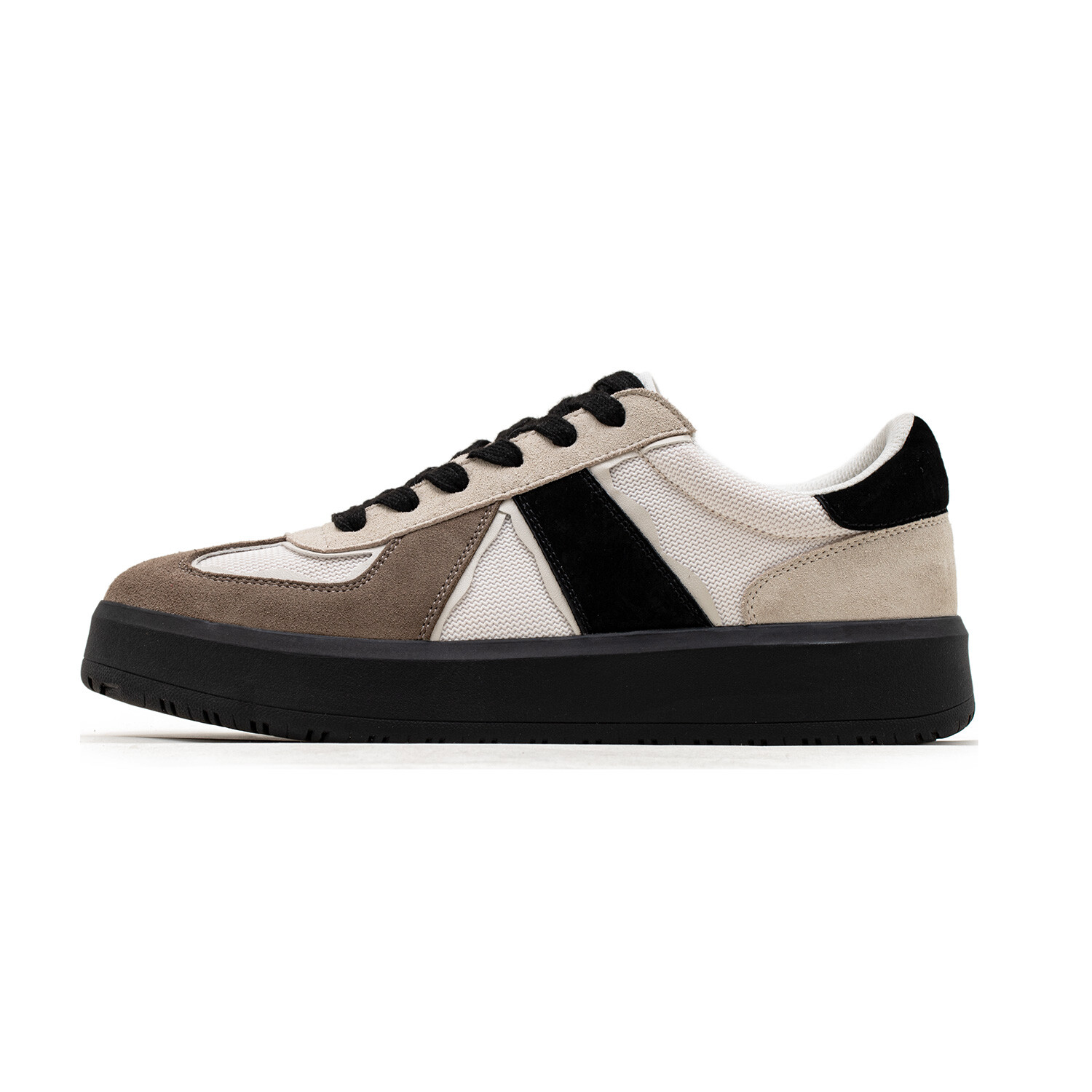 

Кроссовки MR.A Skateboarding Shoes Unisex Low-top Beige, черный