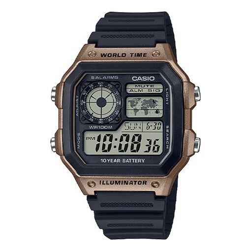

Часы CASIO Waterproof Sports Shockproof Mens Black Digital, черный