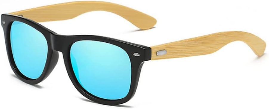 

Классические солнцезащитные очки из бамбукового дерева с поляризацией, для мужчин и женщин, с зеркальным покрытием, в стиле ретро, ​​с защитой от УФ-излучения UV400 MUTYNE, C7