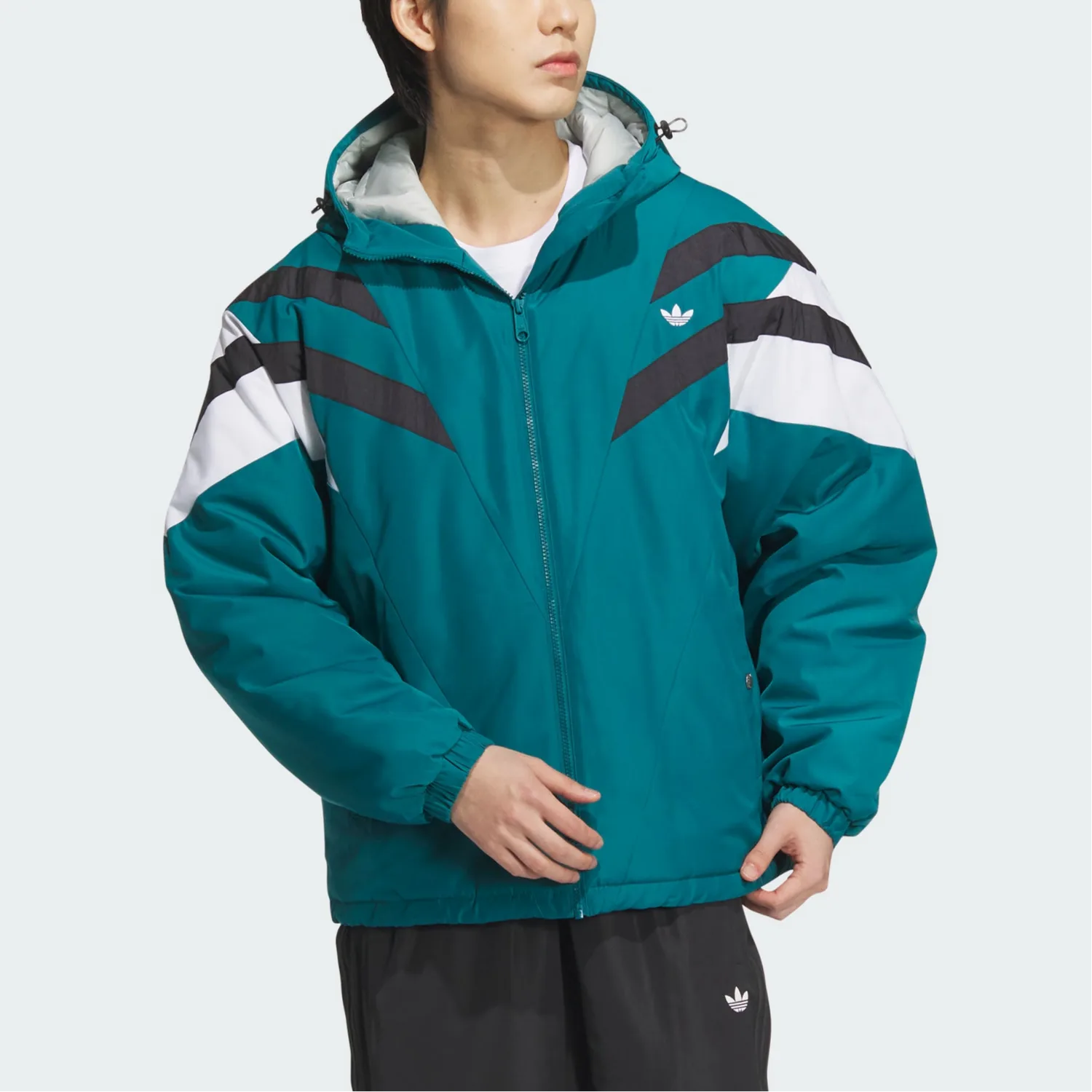 Adidas Originals Винтажная пуховая куртка MA JACKET Legacy Mallard Blue/White — фото 4