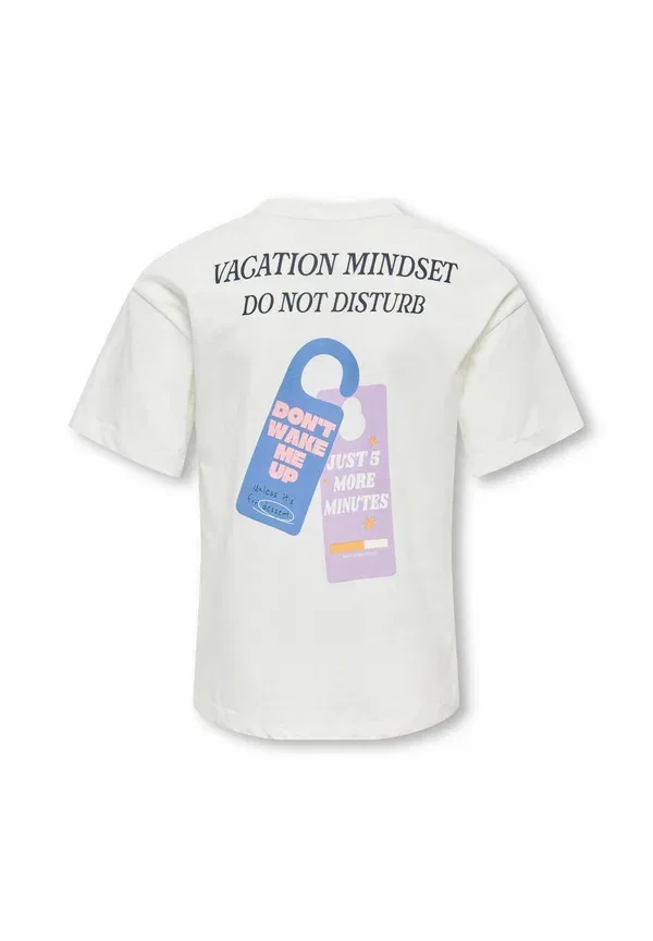 Футболка Kogvivvi life s/s loose lovely top jrs print t-shirt Only Girls, цвет облачный танцор — фото 2