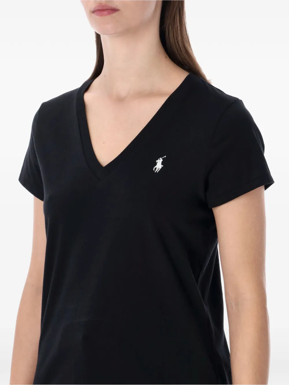 Футболка с V-образным вырезом Polo Ralph Lauren, черный — фото 3