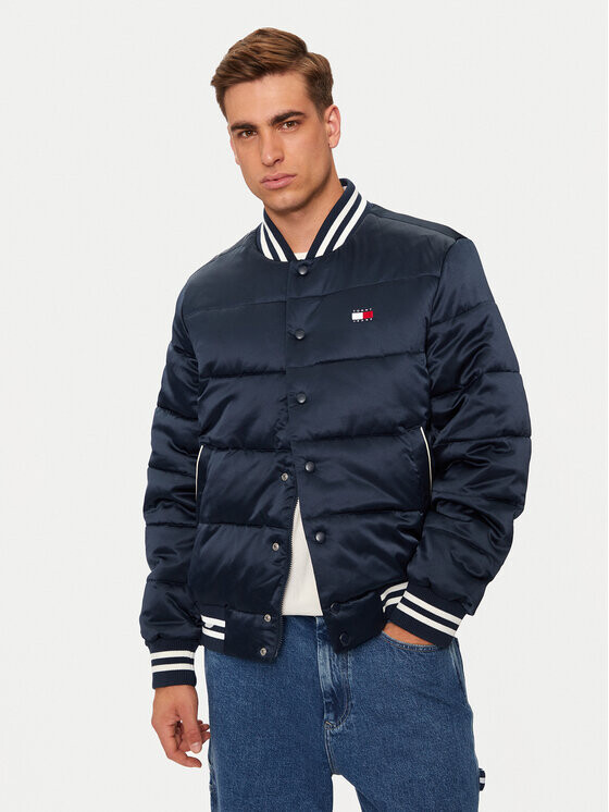 

Пуховик стандартного кроя Tommy Jeans, синий