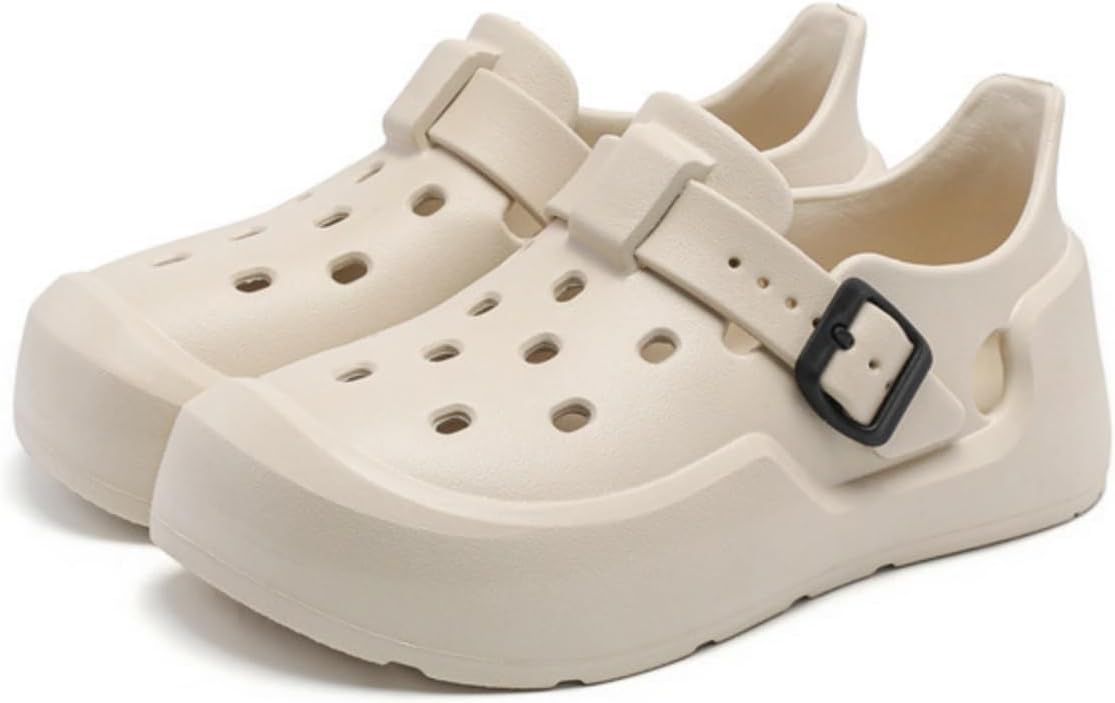 

Мужские сабо с регулируемой пряжкой - слипоны для воды для пляжа, бассейна и сада, удобная повседневная обувь для улицы, быстросохнущие сандалии для взрослых Yrzhgdl, хаки