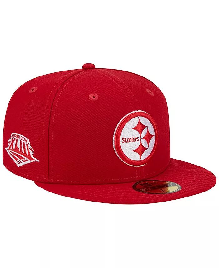 

Мужская алая бейсболка Pittsburgh Steelers Super Bowl XLIII с основной нашивкой 59FIFTY New Era