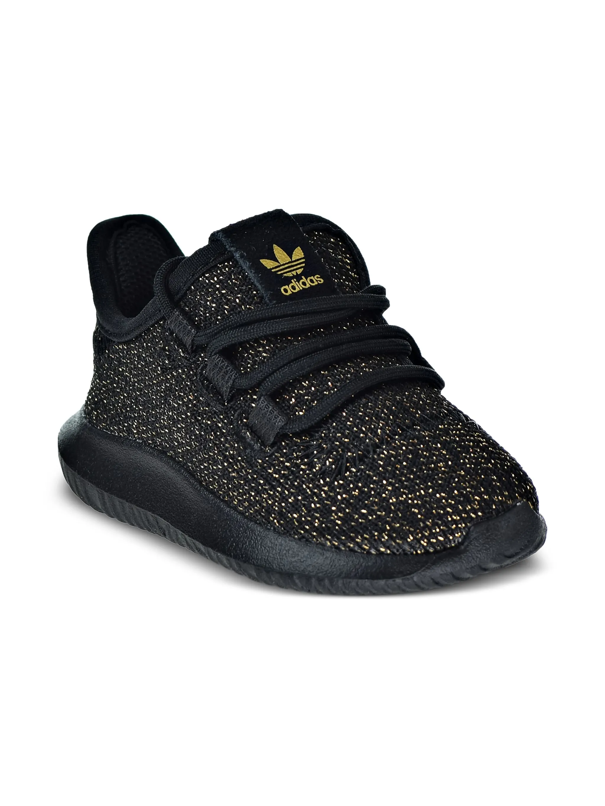 Кроссовки Tubular Shadow Core Black/Gold Glitter Adidas Kids, черный — фото 2
