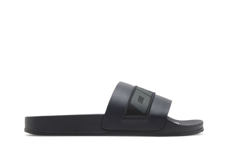 

Шлепанцы Off-White Industrial Belt Slider 'Black', черный