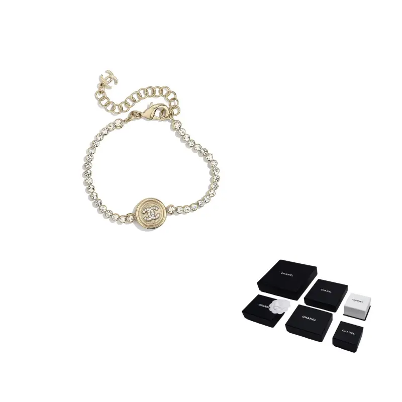 

CHANEL Золотой металлический браслет для женщин