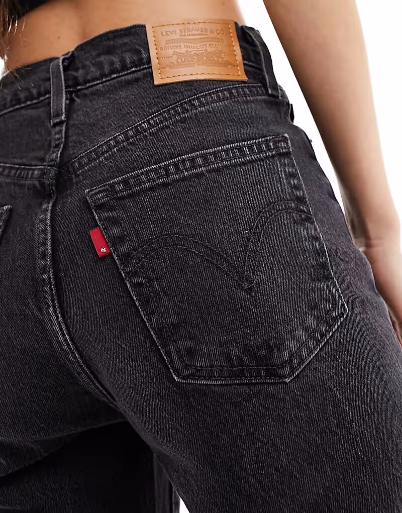 Джинсы Ribbage Bells с высокой талией и клешем, черного цвета Levi'S — фото 3
