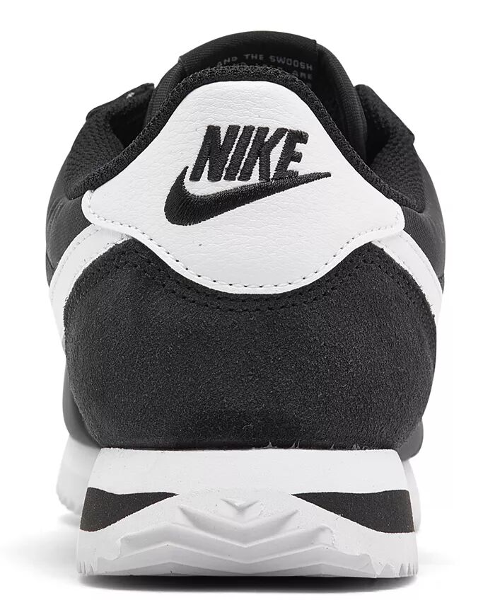 Женские классические повседневные кроссовки Cortez Nylon от Finish Line Nike, черный — фото 4