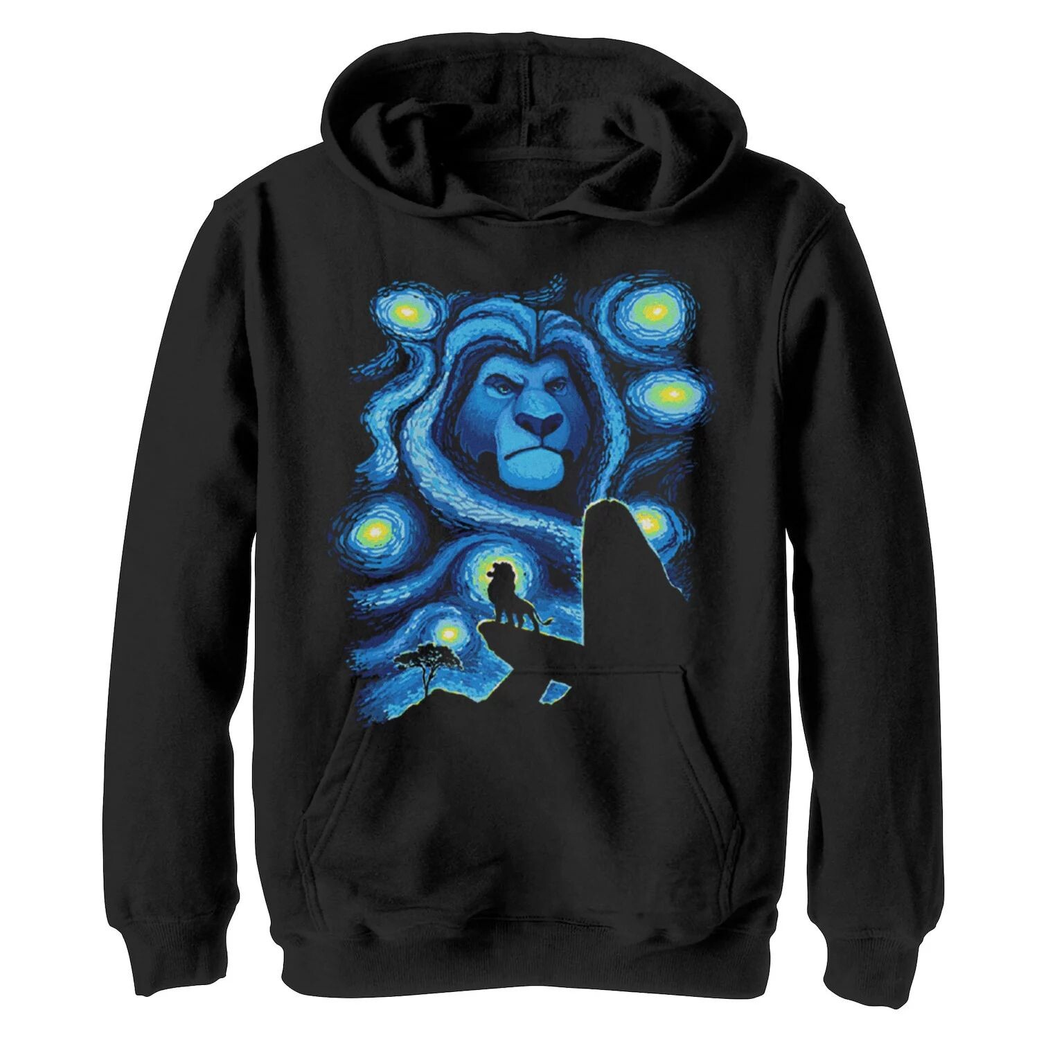 

Флисовая толстовка Disney's The Lion King для мальчиков 8–20 Mufasa Starry Night Pride Rock с рисунком Disney