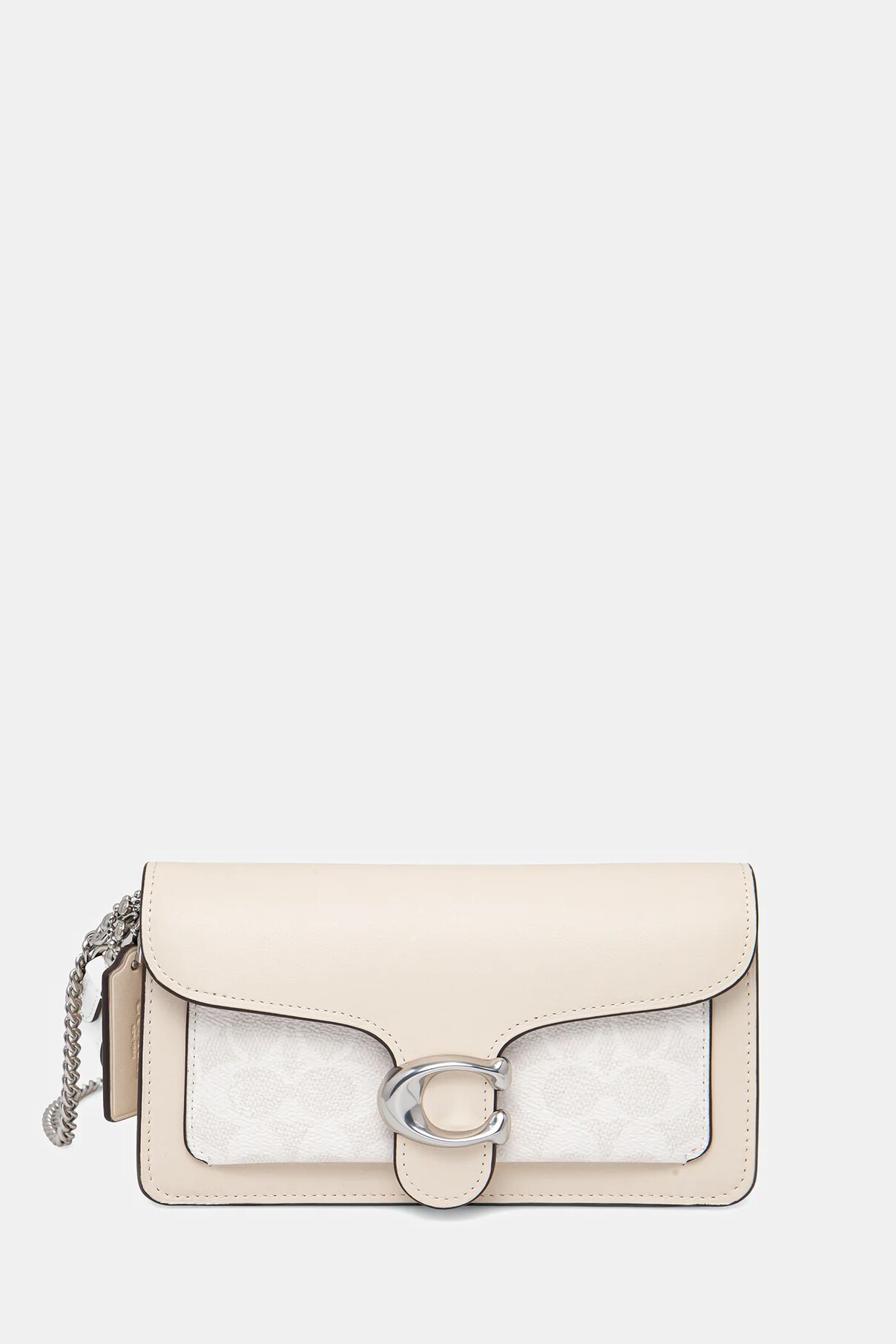 

Сумка Leather Tabby Coach, бежевый