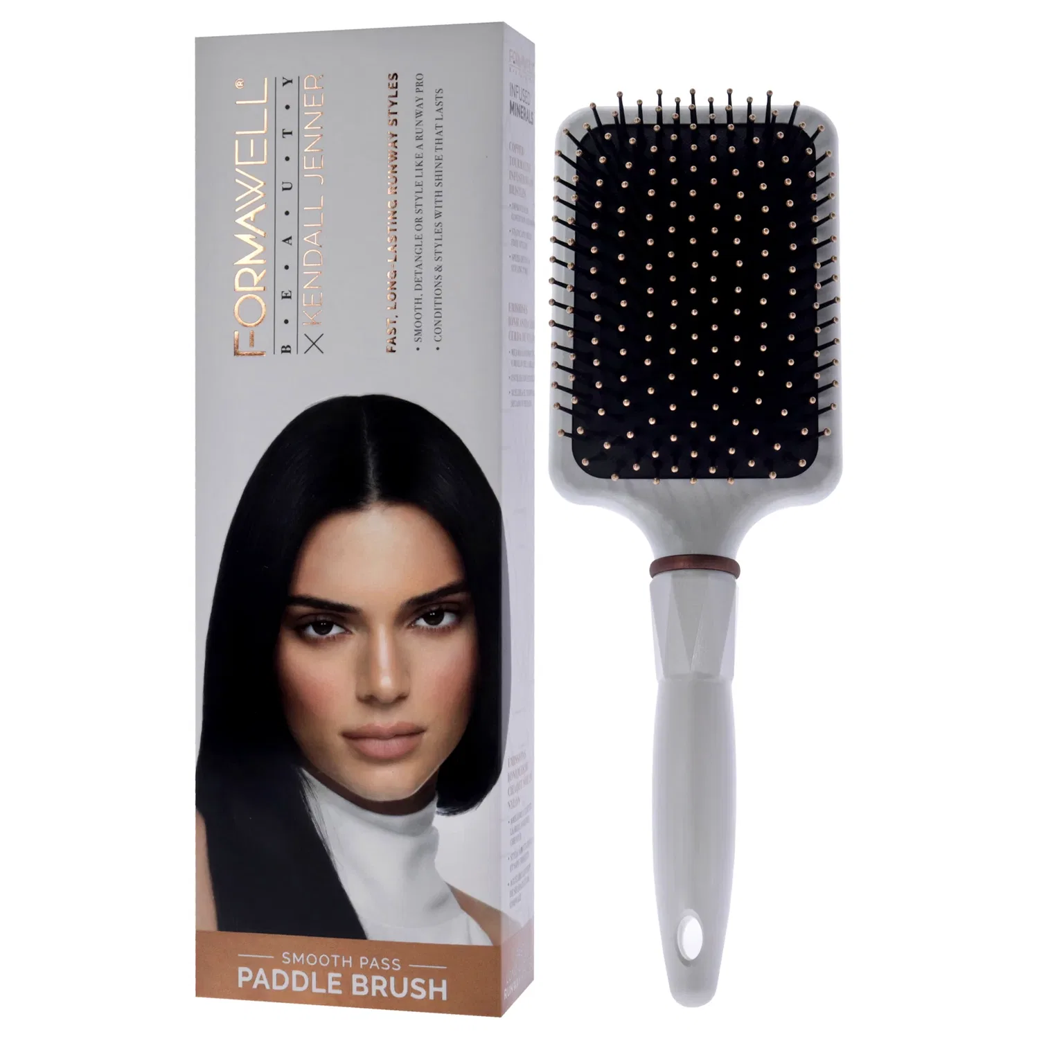 Расческа-щетка Beauty X Kendall Jenner Smooth Pass Paddle Brush от Кендалл Дженнер, унисекс - 1 шт, мультиколор — фото 4