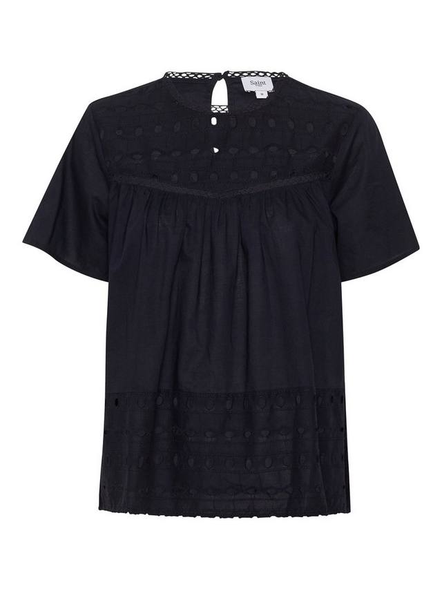

Топ с отделкой fraja broderie anglaise Saint Tropez, цвет Night Sky