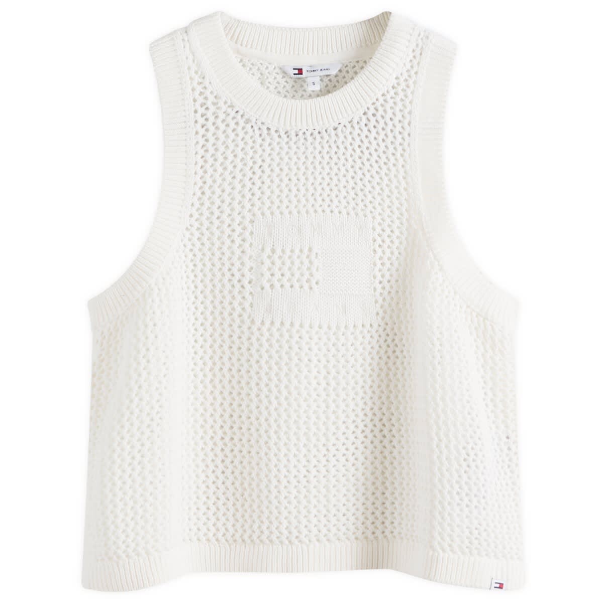 

Вязаный жилет Tommy Jeans Knitted Tank Top, цвет Ancient White