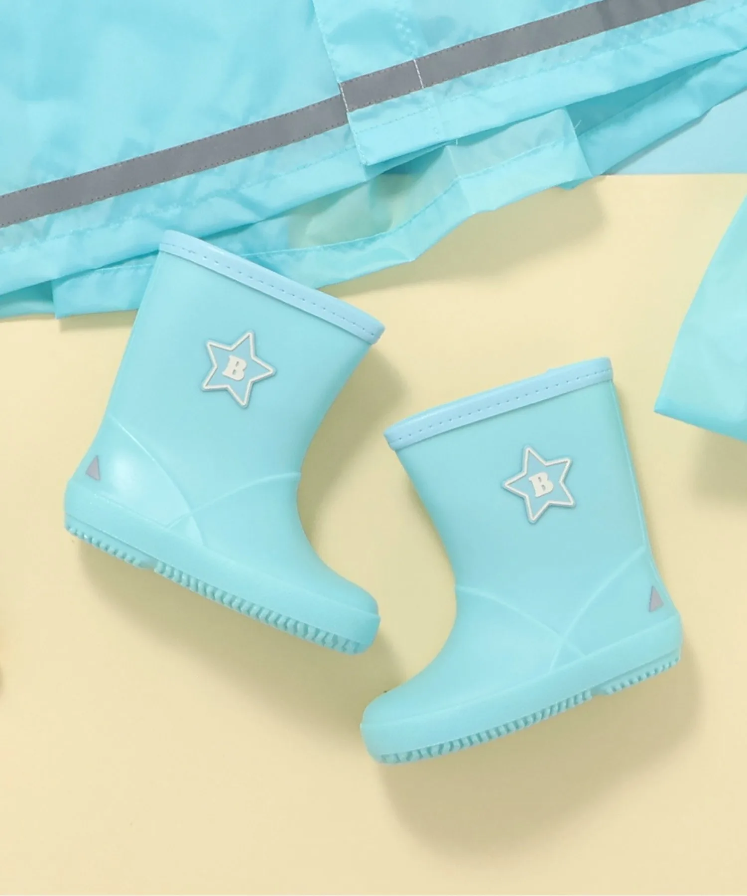 Детские дождевые туфли из PVC Smart Rain Shoes BREEZE синие