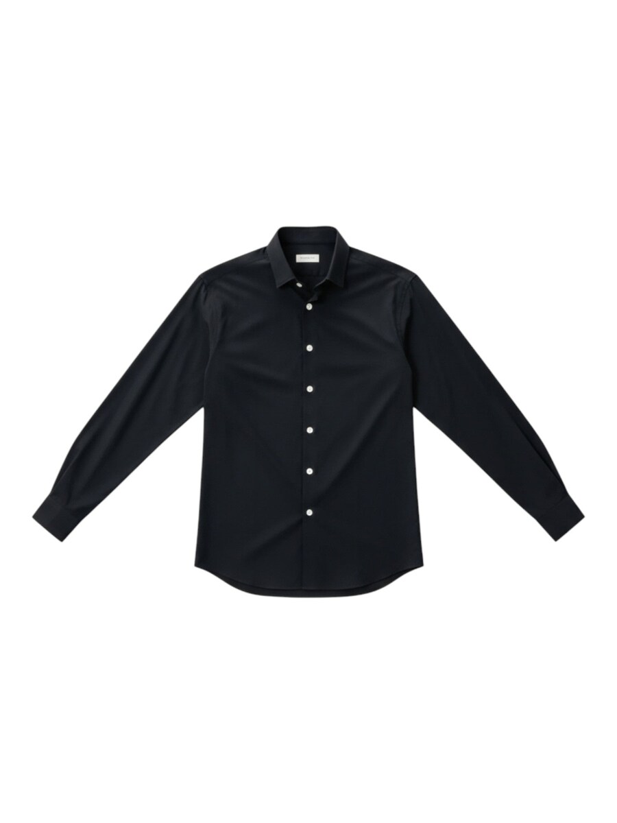 

Рубашка на пуговицах классического кроя TEESHOPPEN, черный