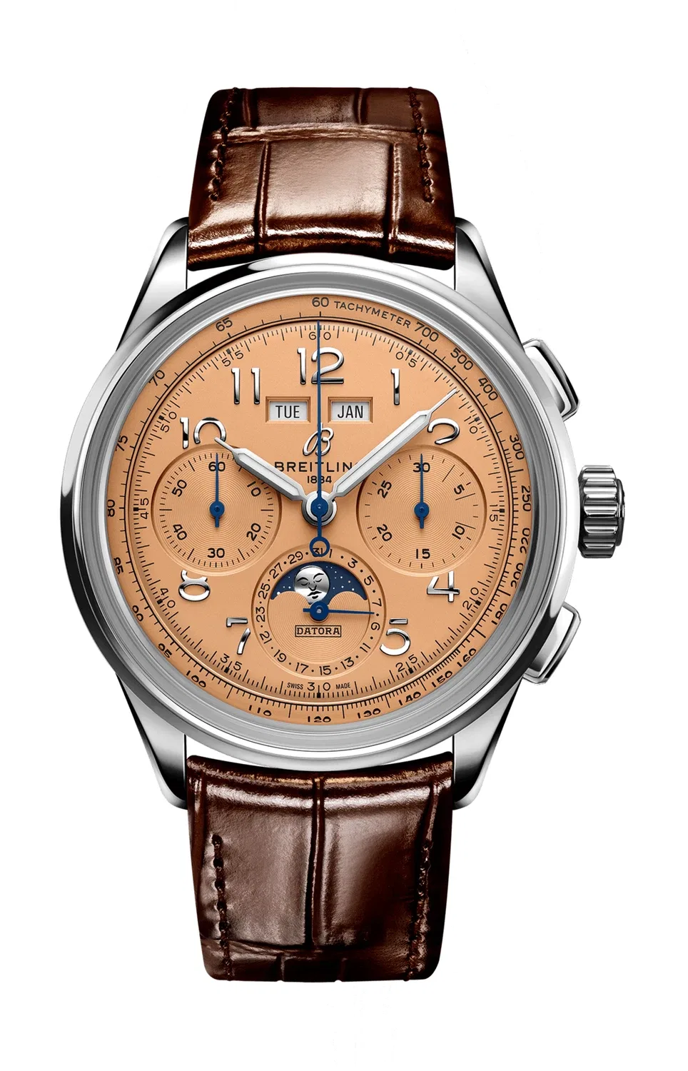 ПРЕМЬЕР B25 ДАТАОРА 42 - AB2510201K1P1 BREITLING, синий