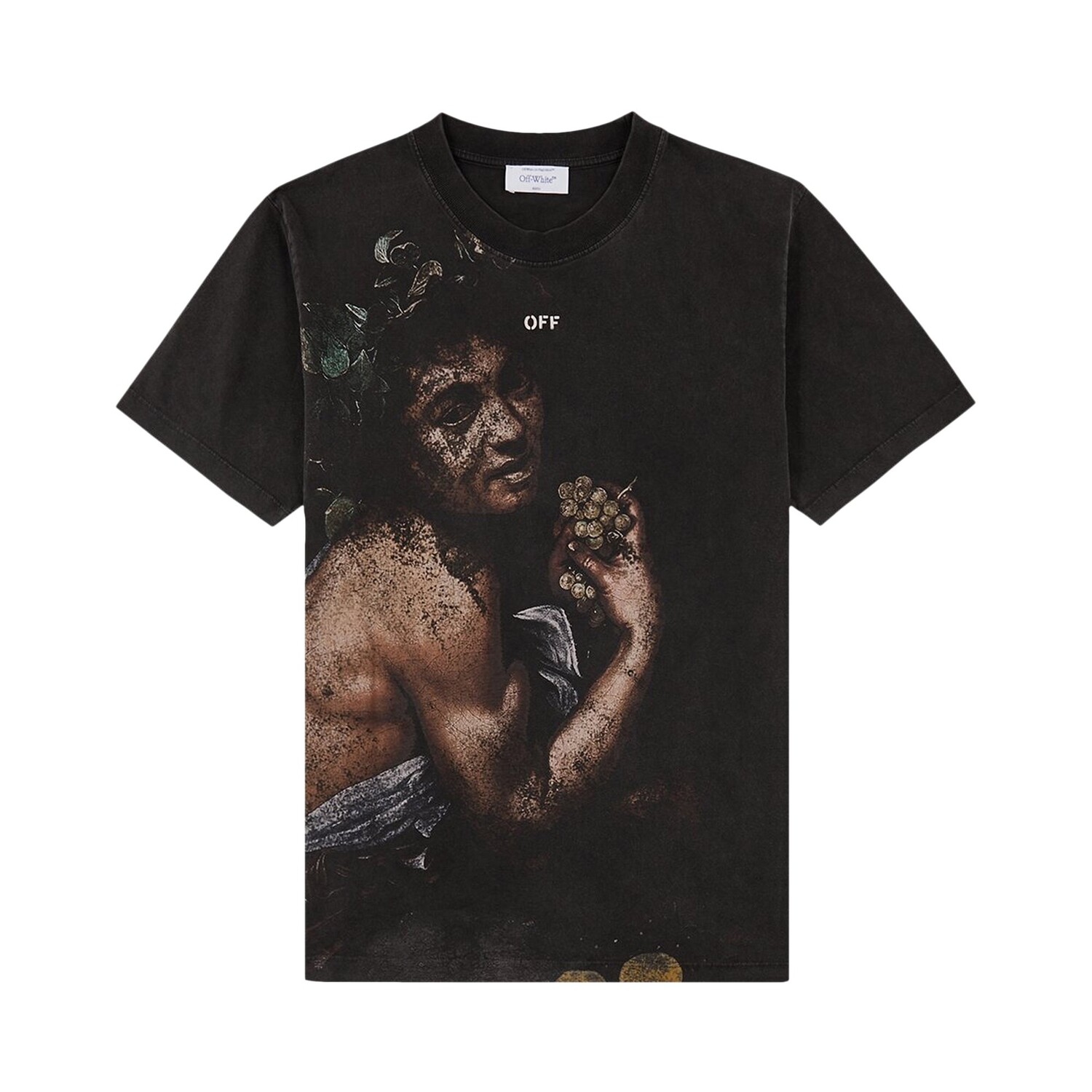 

Off-White Узкая футболка с короткими рукавами Bacchus, Черный/Многоцветный