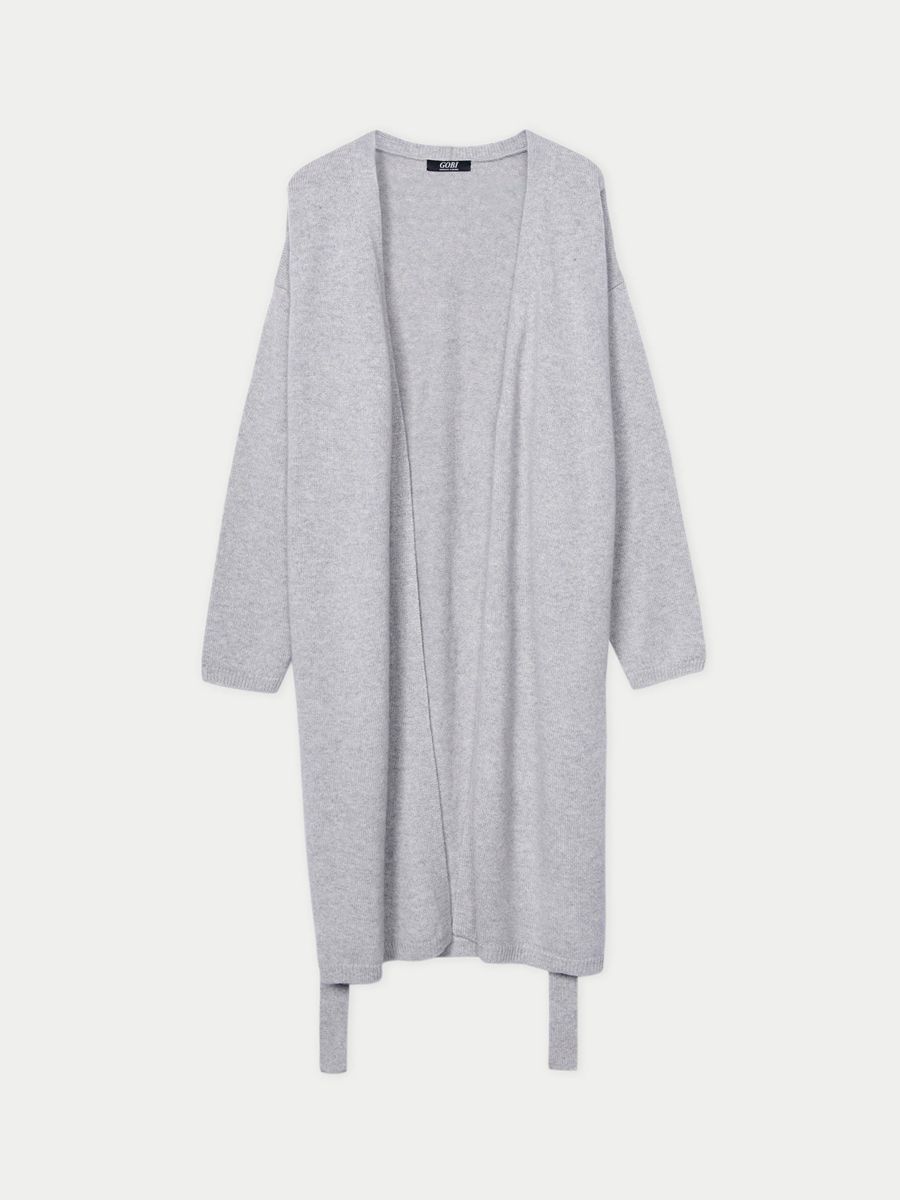 

Длинный кашемировый халат для беременных Gobi Cashmere, Gray-flint gray