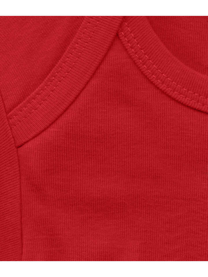 Logoshirt Детский боди с принтом "Маленький крот" красного цвета — фото 3