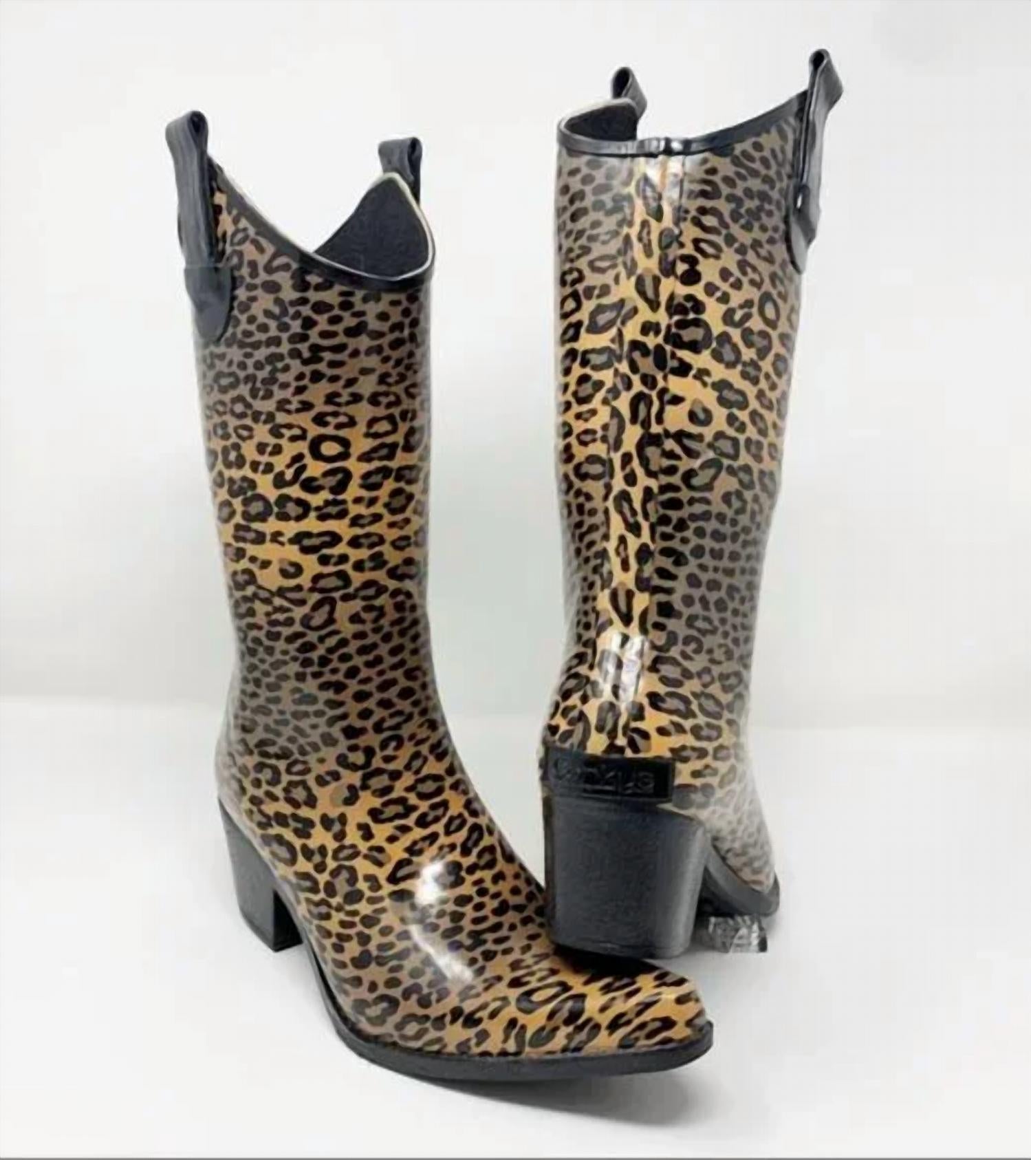 Резиновые сапоги Cowgirl в коричнево-черном цвете Corkys Footwear — фото 2