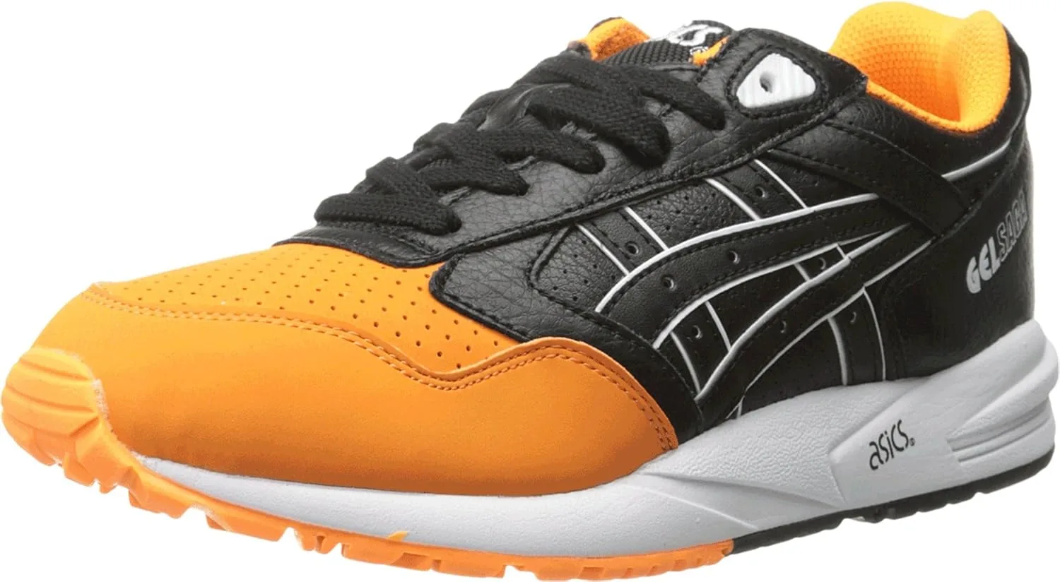 Мужские модные кроссовки Asics Gel Saga, черный/оранжевый — фото 2