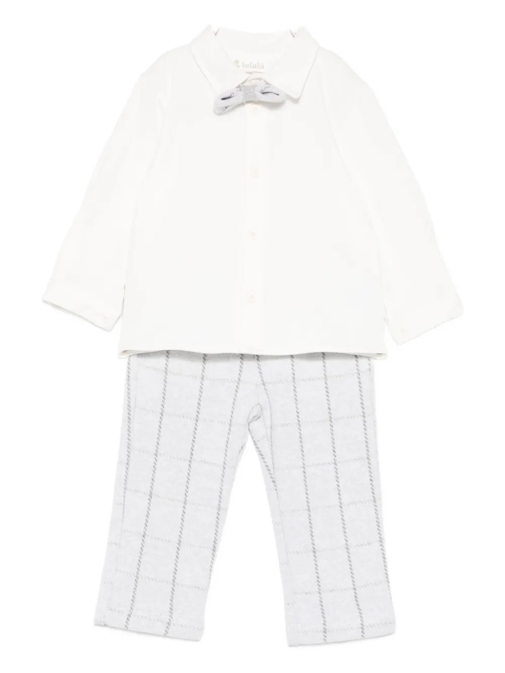 

Трикотажный костюм на кнопках Lalalu, белый