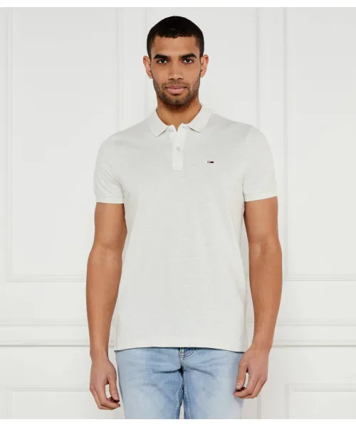 

Футболка поло Slim fit Tommy Jeans, серый