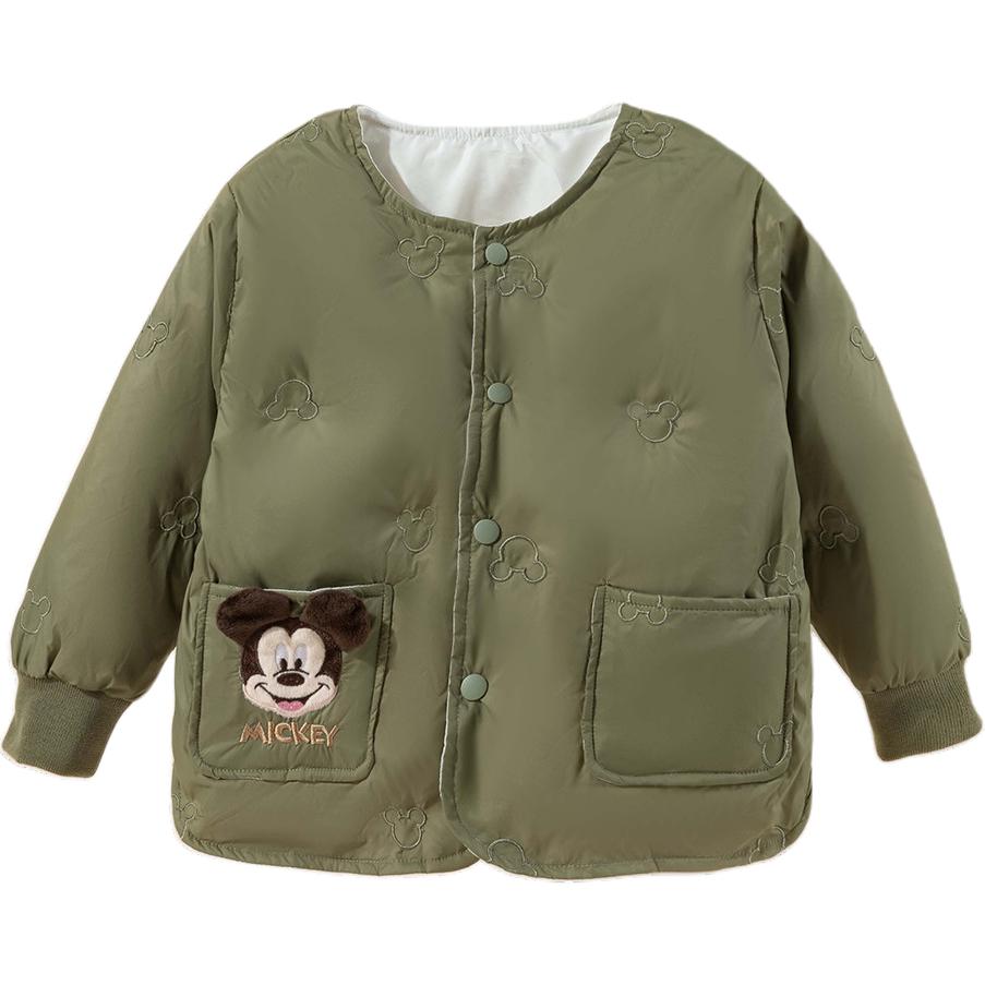 Детская пуховая куртка для возраста 3-7 лет Disney, зеленый