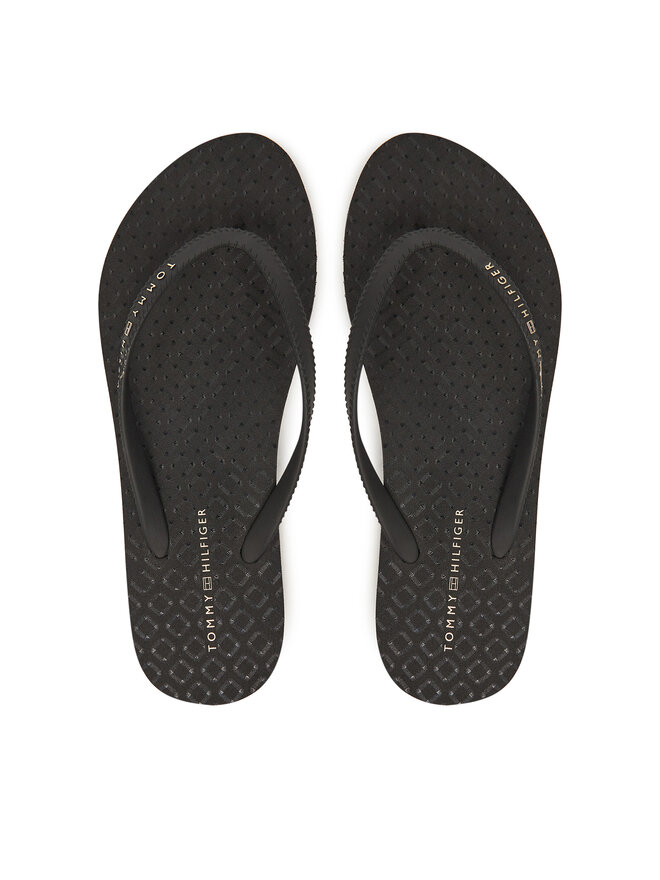 Шлепанцы Hilfiger Strap Beach Sandal FW0FW08736 Tommy Hilfiger, черный