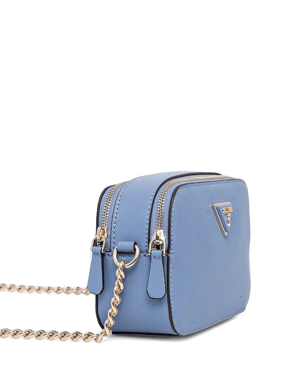 

Мини-сумка через плечо с двойной молнией GUESS USA, синий