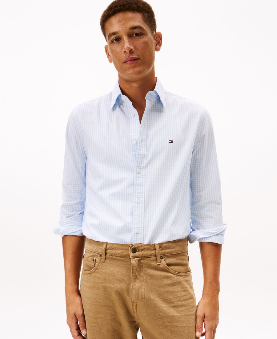 

Мужская рубашка из поплина в крупную клетку Flex Poplin Tommy Hilfiger, Sweet Blue / Check