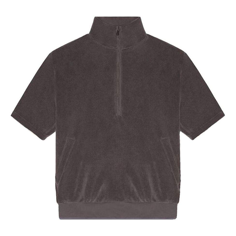 

Толстовка Fear of God Essentials Drop2 SS23 Half-Zip Sweatshirt 'Off-Black' 125BT224090F, черный