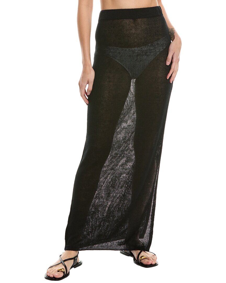 

Однотонная и полосатая x София Ричи Грейндж Юбка макси из льняной смеси Freda Solid & Striped