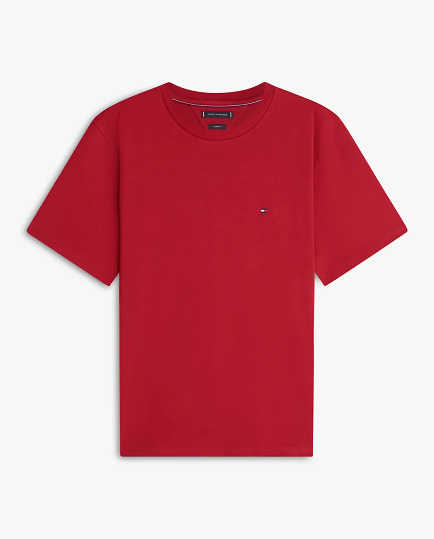 Мужская футболка с короткими рукавами, круглым вырезом и принтом Tommy Hilfiger, красный — фото 4