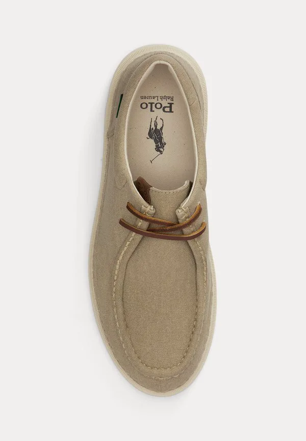 Повседневные кроссовки rlite из выстиранной парусины с шнуровкой. Polo Ralph Lauren, Khaki — фото 4