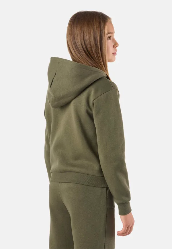 Толстовка с капюшоном на молнии из лос-анджелеса Denim Factory, Olive — фото 3