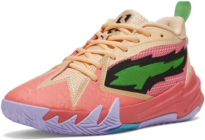 Детские кроссовки для девочек PUMA Kids Girls Scoot Zeros Jr для баскетбола и повседневной носки - розовые, розовый — фото 3