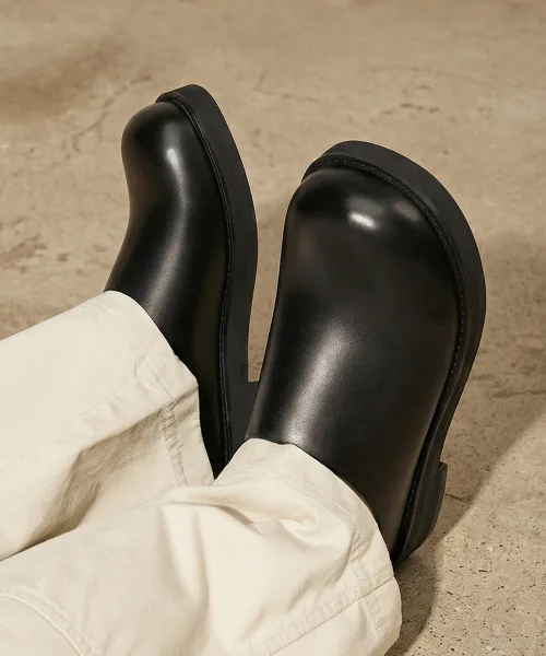 Мужские баллонные лоферы FIRENZE ATELIER 2NDS080B чёрные