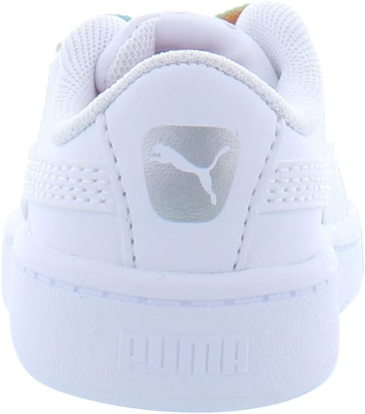 Кроссовки PUMA Suede Jr унисекс для детей, белый/белый — фото 4