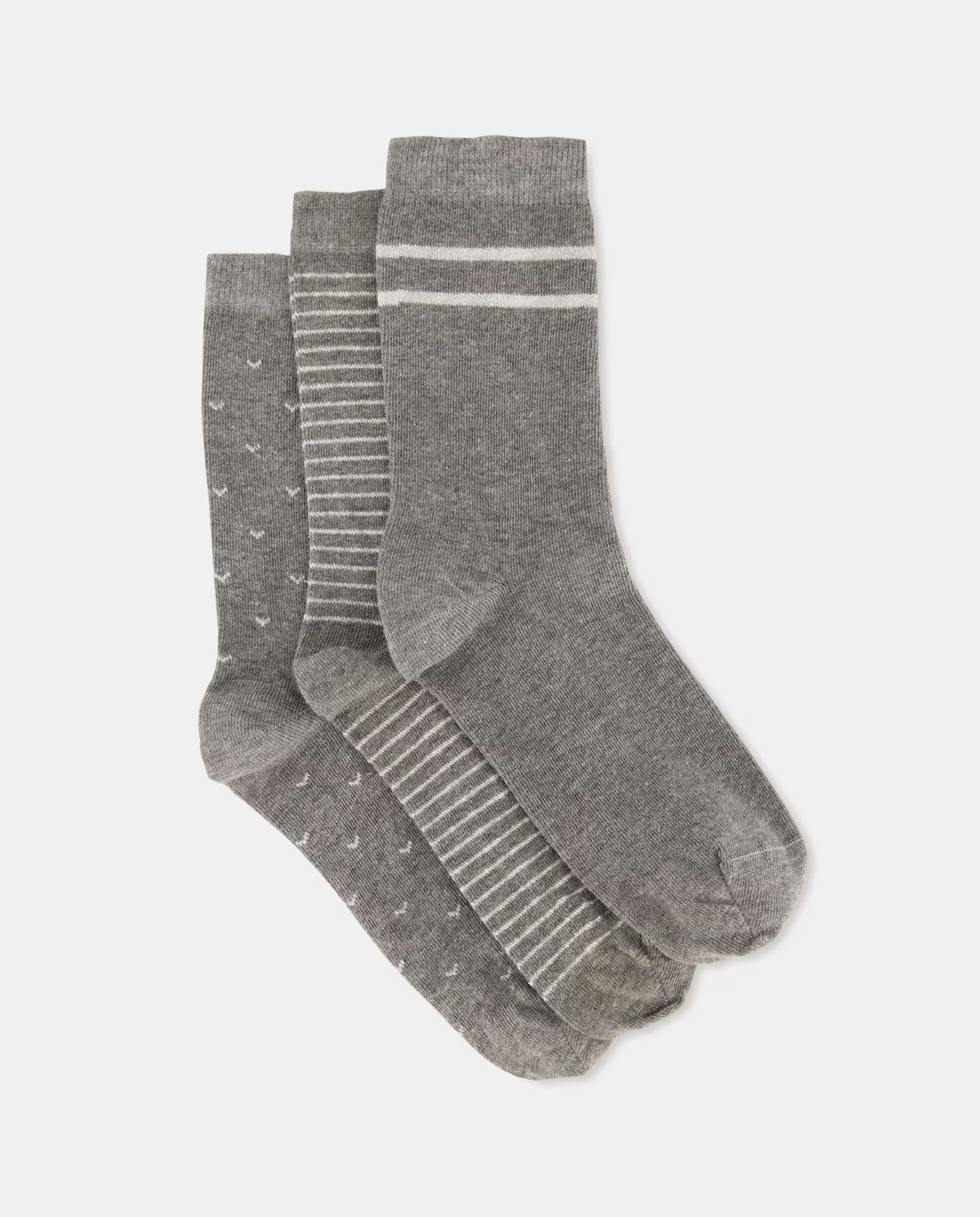 

Набор из трех пар женских носков с принтом Easy Wear, цвет 820 Gris medio