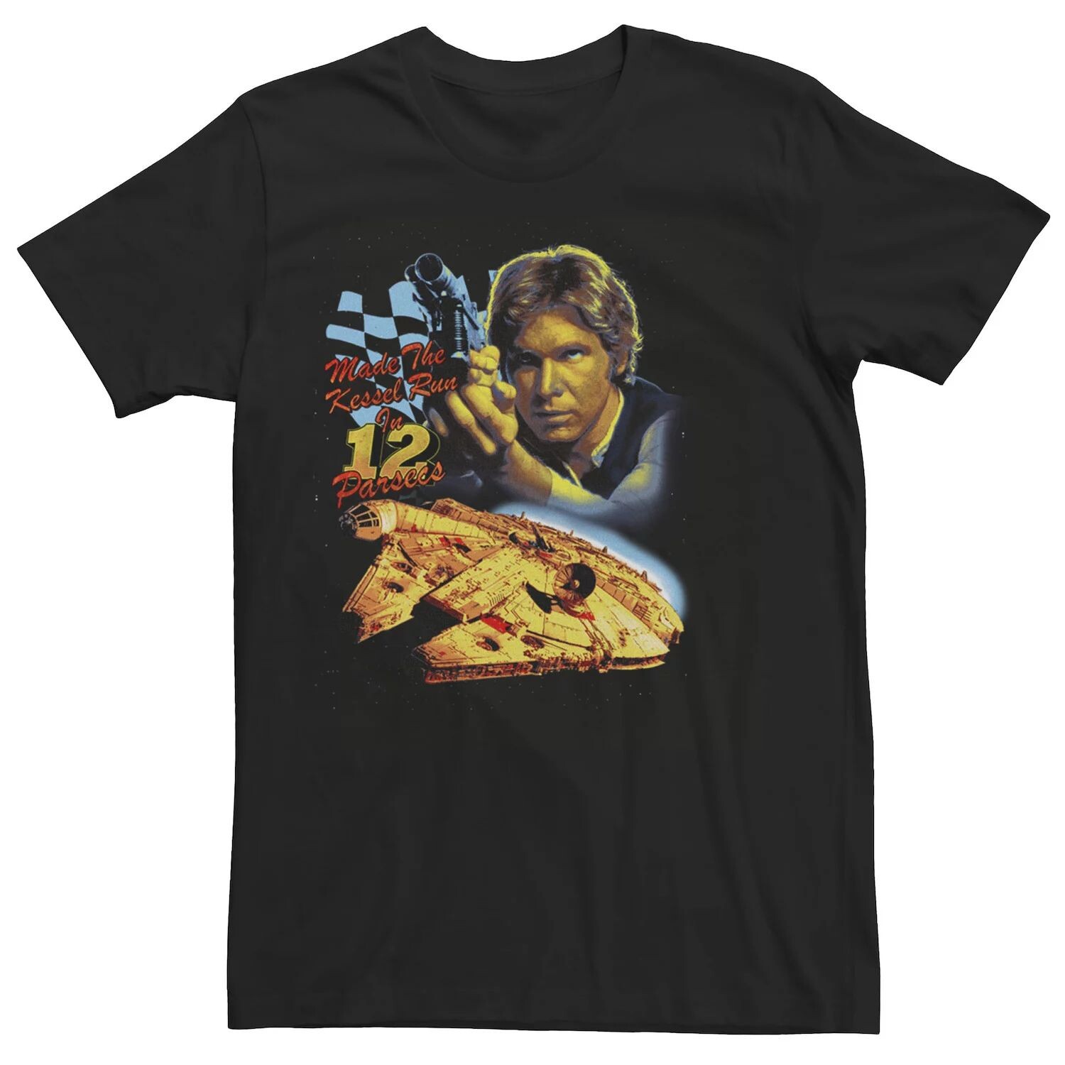 

Мужская футболка Han Solo Kessel Run In 12 Parsecs Star Wars