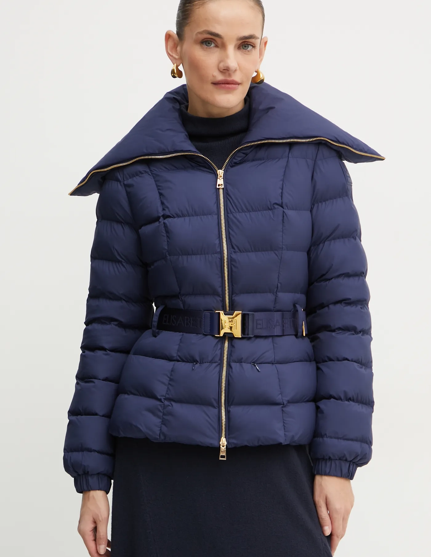 

Куртка Elisabetta Franchi, темно-синий