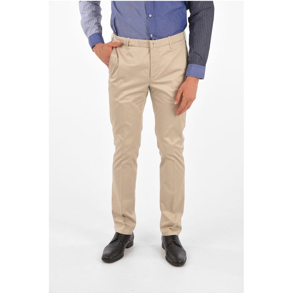 

Эластичные хлопковые брюки YALE с 5 карманами Corneliani, Beige