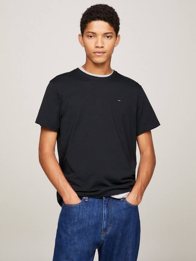 

Футболка с круглым вырезом из органического хлопка Tommy Hilfiger, цвет Tommy Black