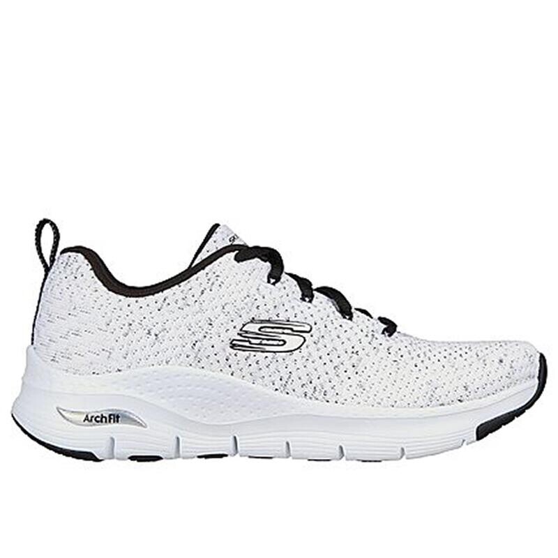 Женские прогулочные кроссовки Skechers 149713_WBK Белый со шнурками