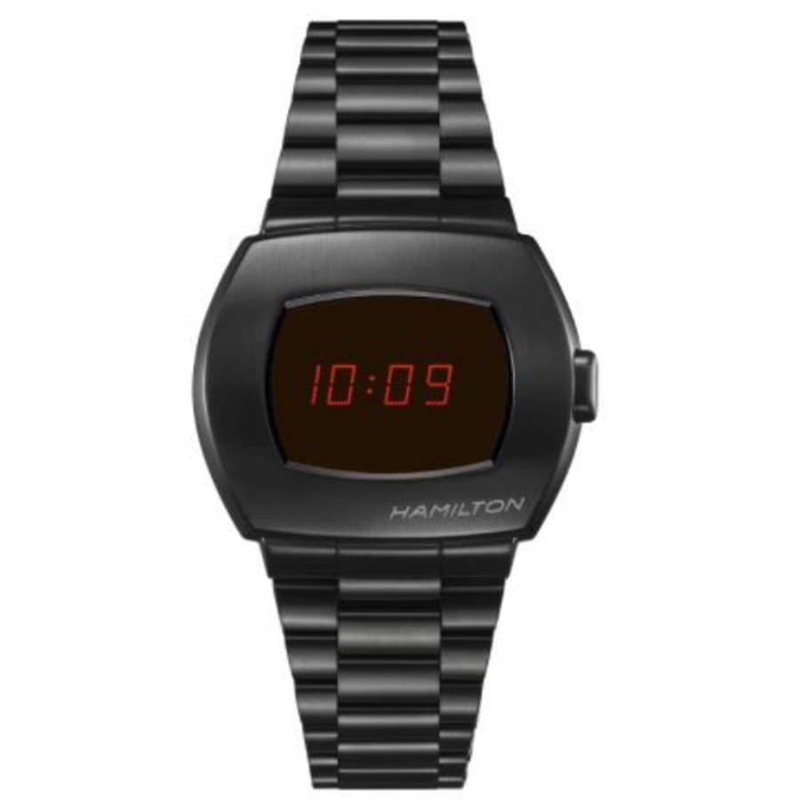 

Hamilton PSR цифровые кварцевые черные стальные мужские часы H52404130