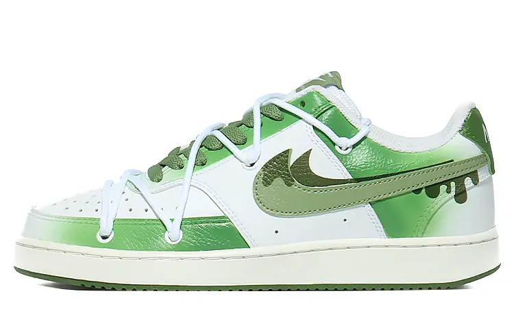 

Кроссовки Nike Court Vision 1 Skateboarding Shoes Unisex Low-top Green, белый