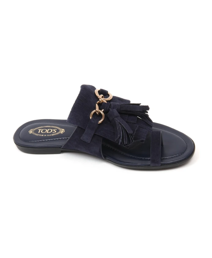 Сандалии Frangia, изготовленные в Италии. Tod'S, синий — фото 2